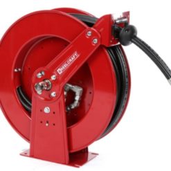 En Slangvinda modell ATH8600 - för Hydraulik Ø3/8" - 15m tvillingslang på vit bakgrund.