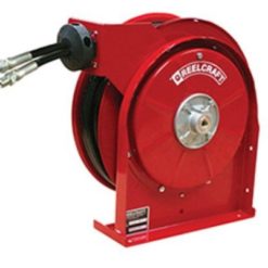 En Slangupprullare ATH5400 - för Hydraulik Ø1/4" - 8m tvillingslang på vit bakgrund.