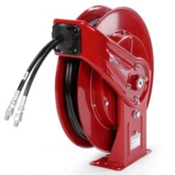 En Slangupprullare ATH5400 - för Hydraulik Ø1/4" - 8m tvillingslang på vit bakgrund.